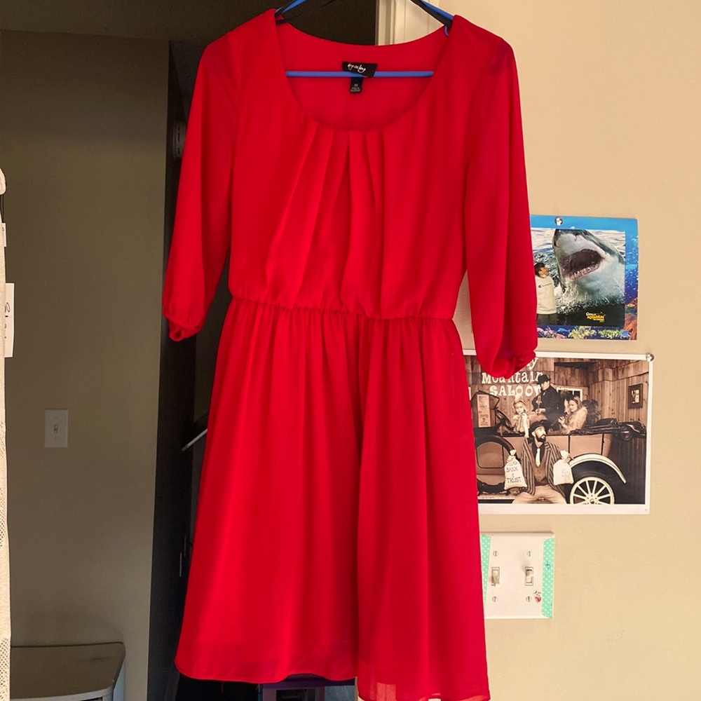 Red semi formal dress